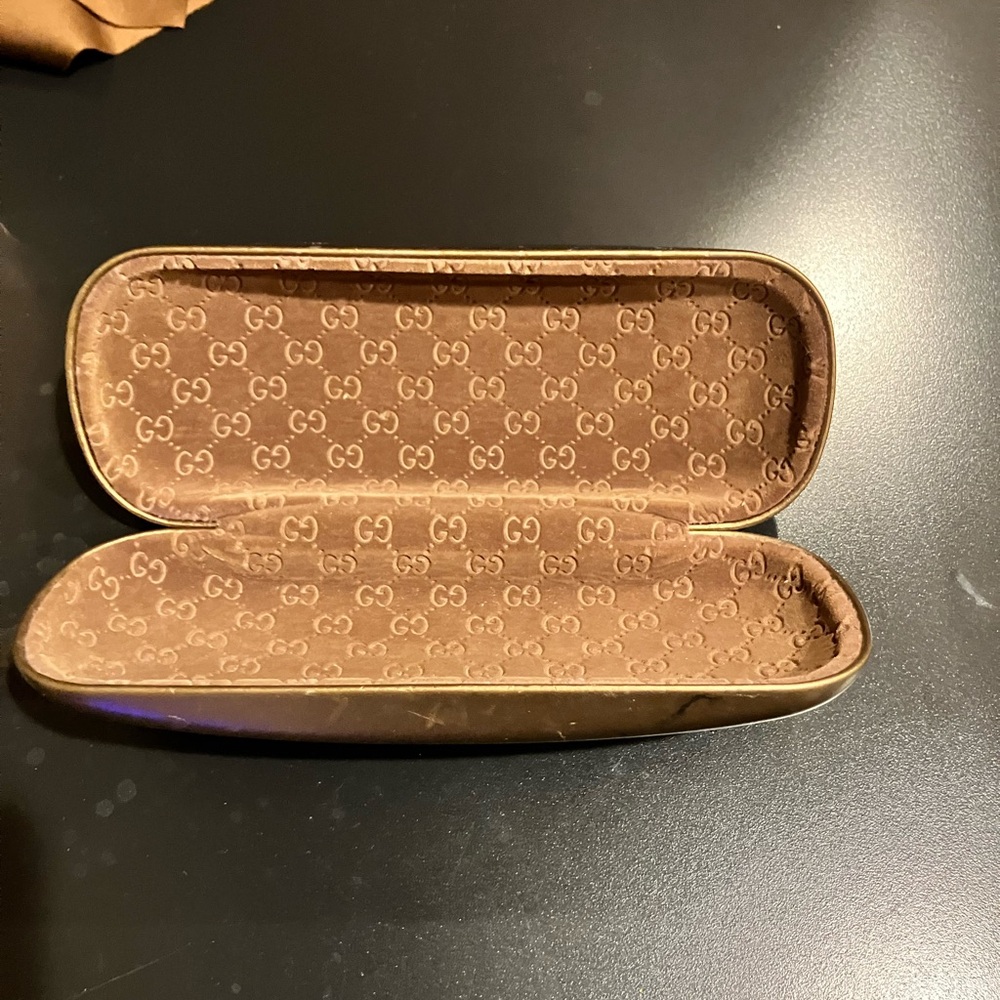 🎈🍃 GUCCI | GG 2769 / Strass Eyeglasses, Case & Box Bronze Italy - Picture 12 of 15